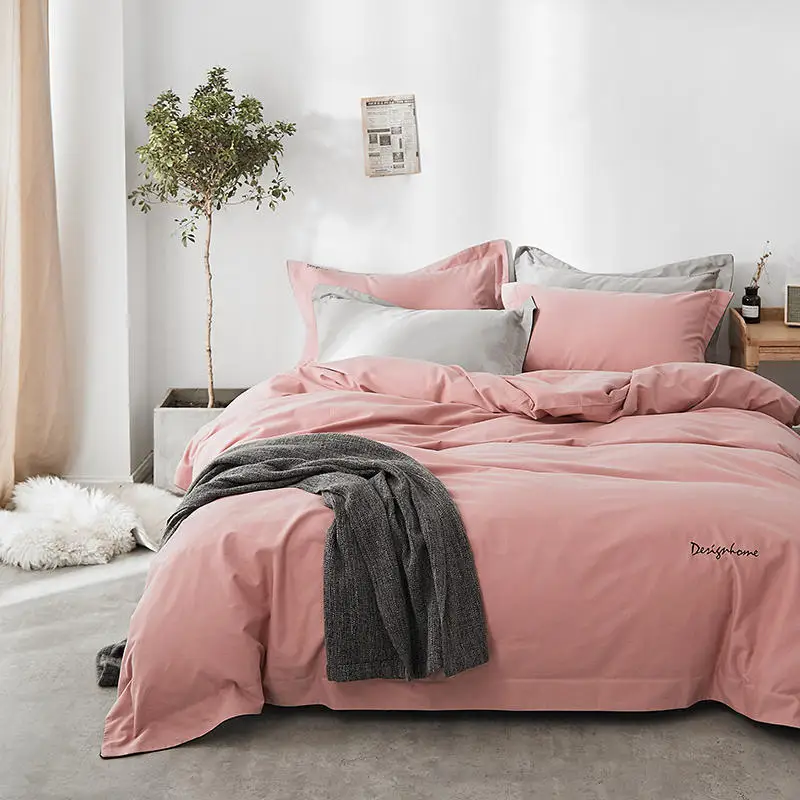 hotel linen 100% cotton 400tc sheet sets embroidered bedding set duvet cover cotton