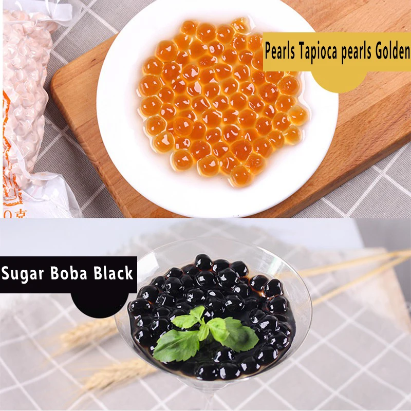 Hot Selling Delicious Pearl Powder Milk Tea Raw Materials Edible Pearl Sugar Ball bubble tea supplies bubble tea supplier