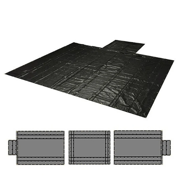 TZTY Super Lightweight Waterproof Vinyl Flatbed Truck Tarpaulin Fabric Ultra Light 14oz Lumber Tarp