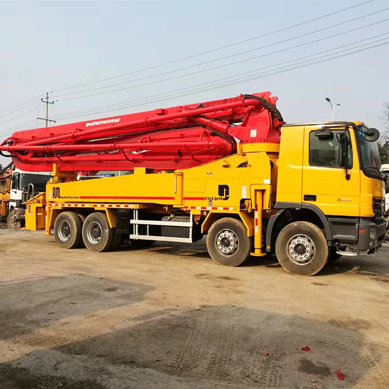 Used Concrete Pump Machine Putzmeister Beton Boom Pump 42M 46M Actros Trucks Price