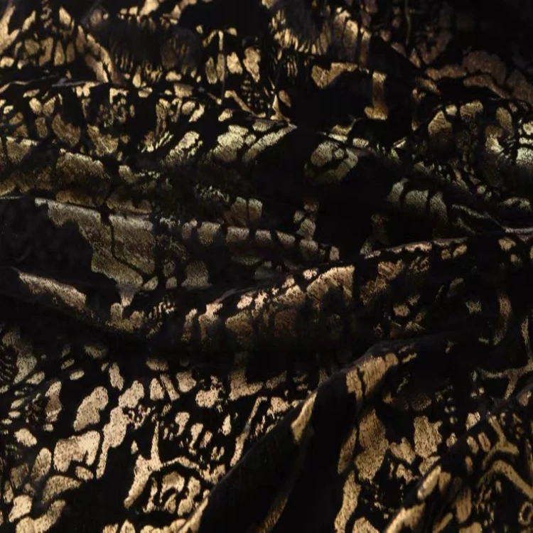 Silk Lurex blended uragiri metallic chiffon gradient dyeing fabric