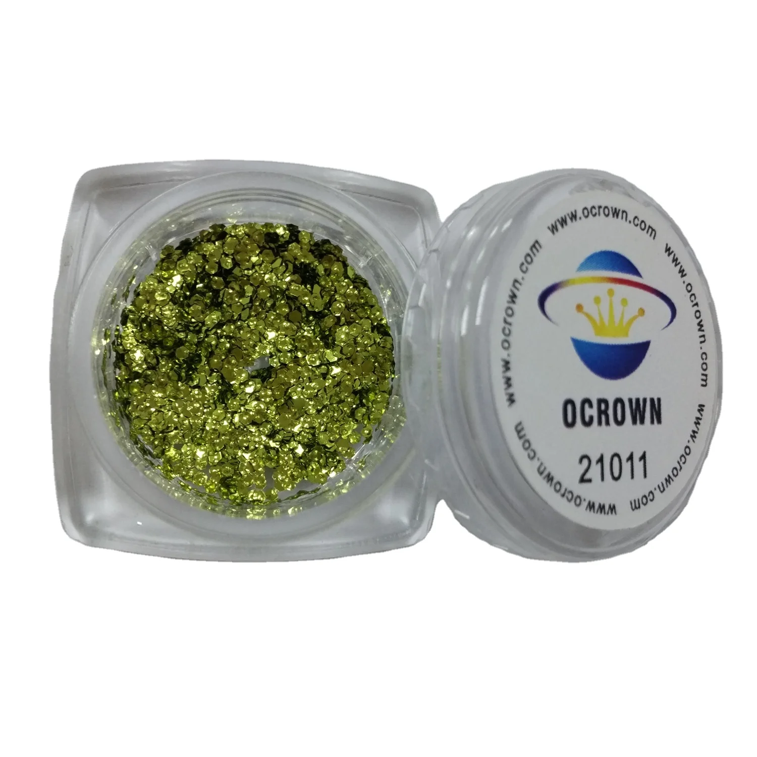 Special Effects Glitters Gold Onion Powder nail paste---peak green 21011 Chameleon flakes