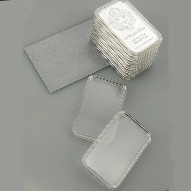 Factory wholesale 1 oz Ounce Silver Gold Bar Capsules Acrylic Canadian Mint Dragon box