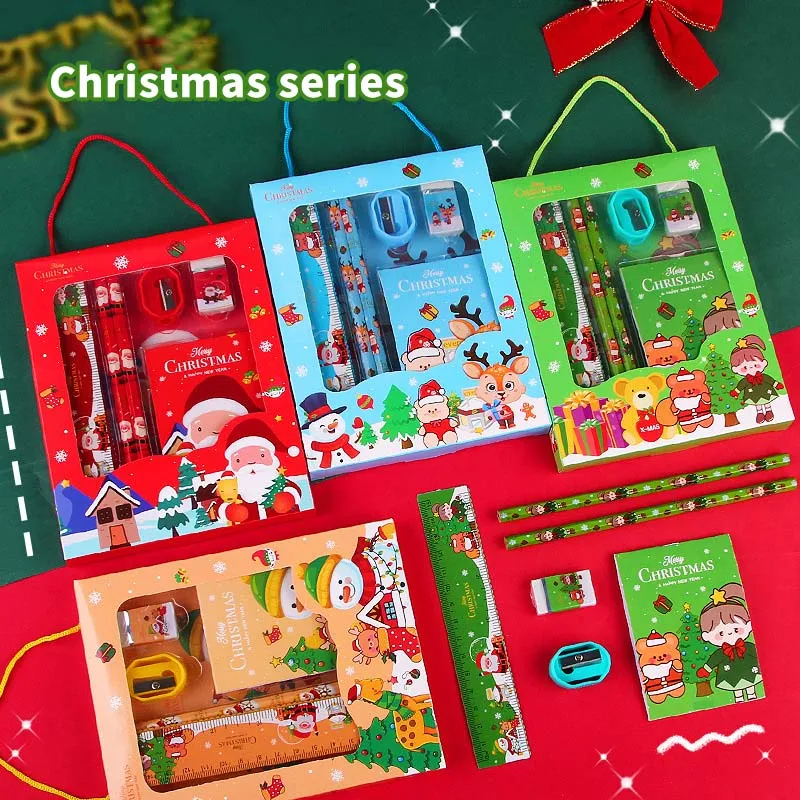 Christmas Custom School Notebook Kawaii Stationery Set For Kids