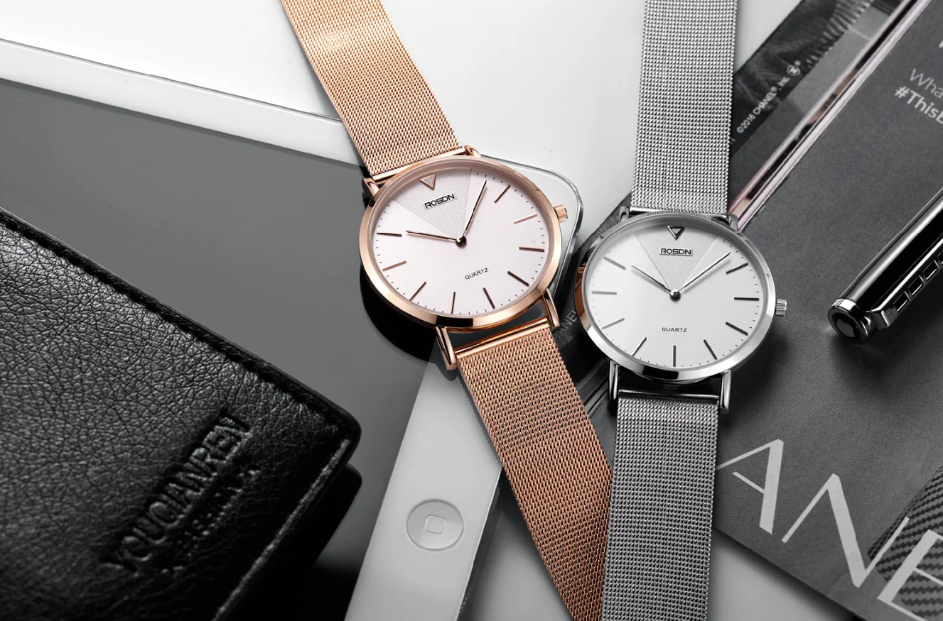 Japanese quartz watch minimalist ladies wrist watch Timepieces  mesh hand watches simple