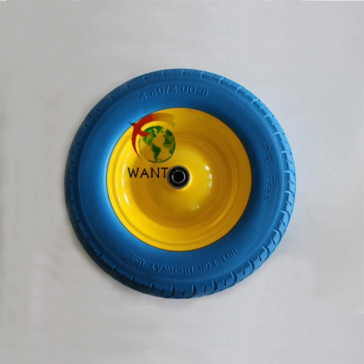 construction tools motorized wheelbarrow pu foam wheel 4.00-8