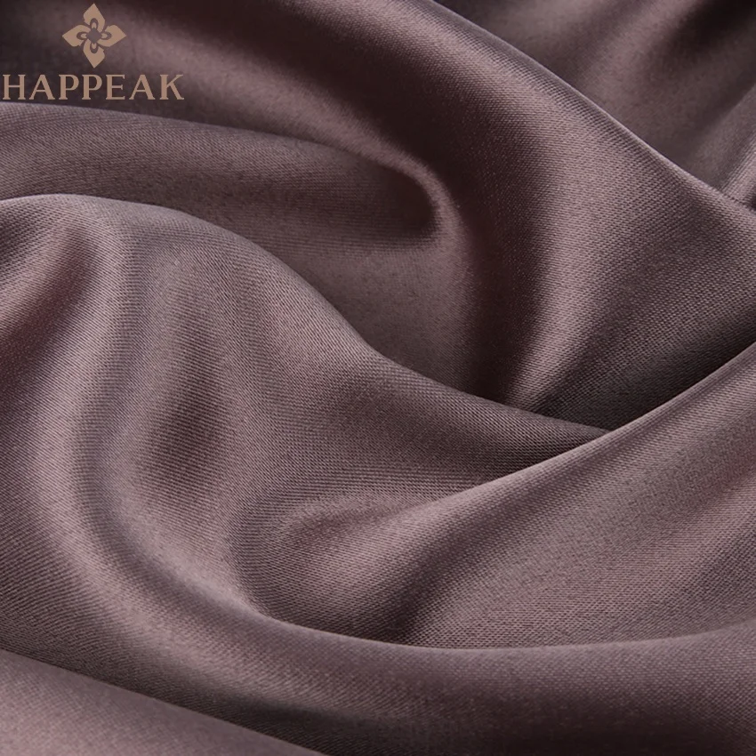 HAPPEAK легкая атласная ткань 85 г/кв. М, стрейч, шармез, матовая шелковая спандекс, полиэфирная атласная ткань для платьев