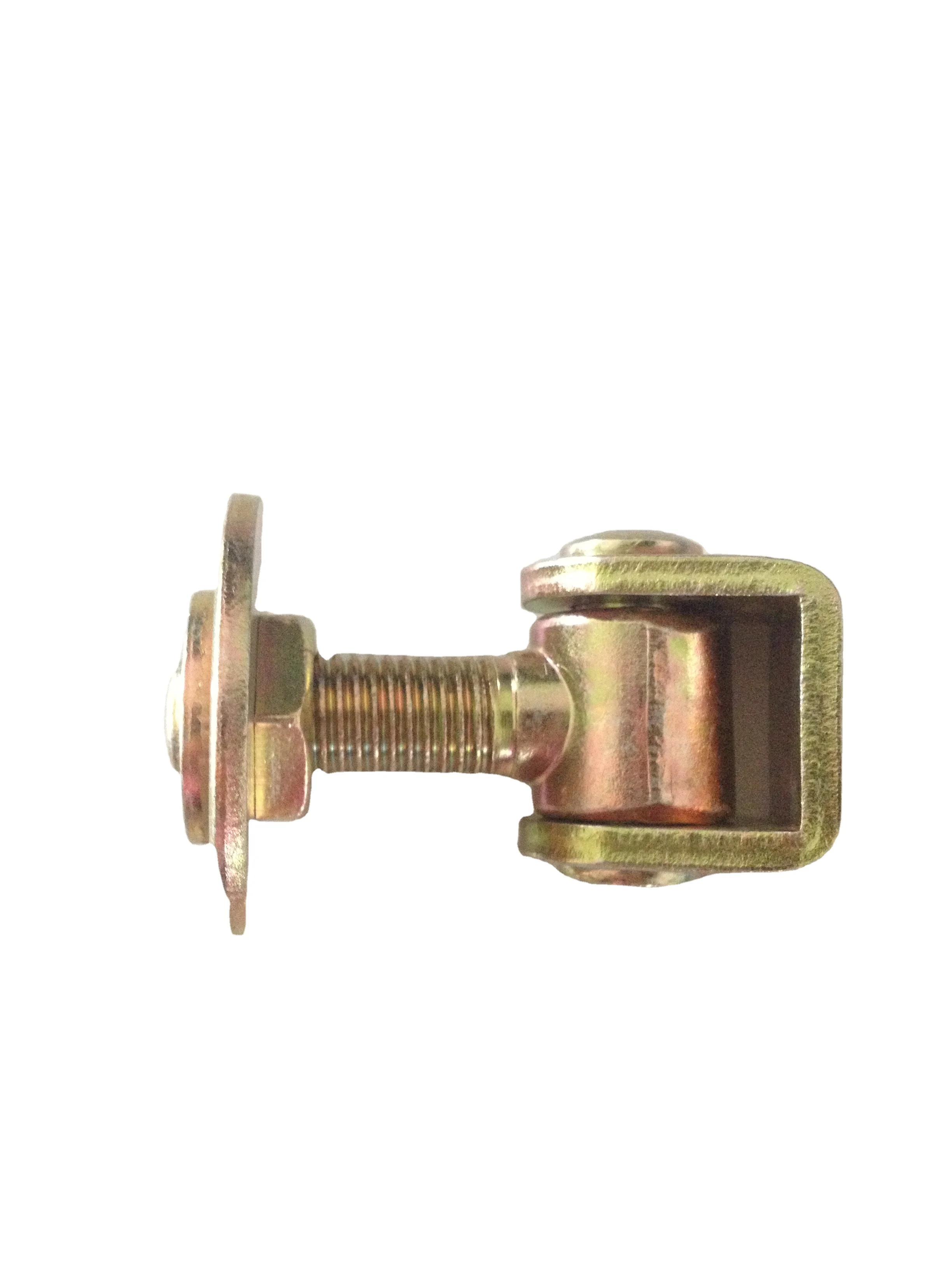 Color Zinc Plated Adjustable Swing Gate Hinge With Adjustable Nut and Bolt
