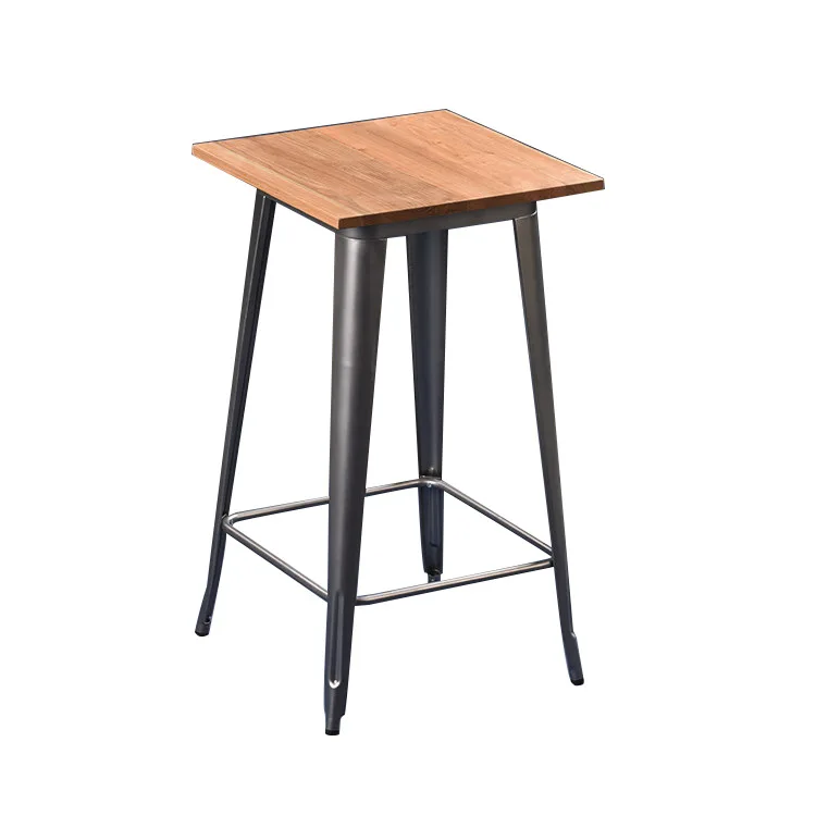 Лофт железные ножки барная стойка деревянный барный стол