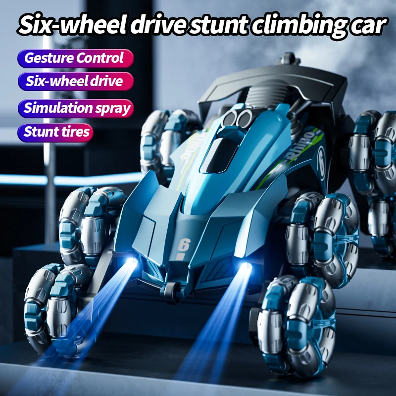 RC Stunt Car 2.4Ghz Remote Control With Spray Mode Drifting Speed Vehicle Stunt Car For Kids Adult Toys Boy Hand Gesture Rc Car