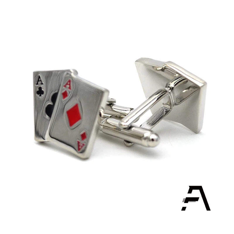 Запонки для покерных карт Aces Wild