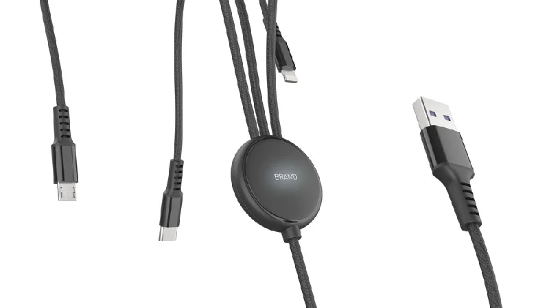 High Quality Multifunction 3 In 1 Fast Charging Led Usb Charging Cable For Business Promotional Corporate Company Gifts