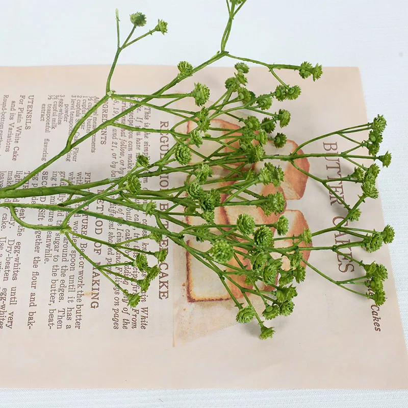 Elegant White Plastic Floral Arrangement Artificial Babys Breath Flowers for Home, Garden, and Wedding Decor Gypsophila Flower