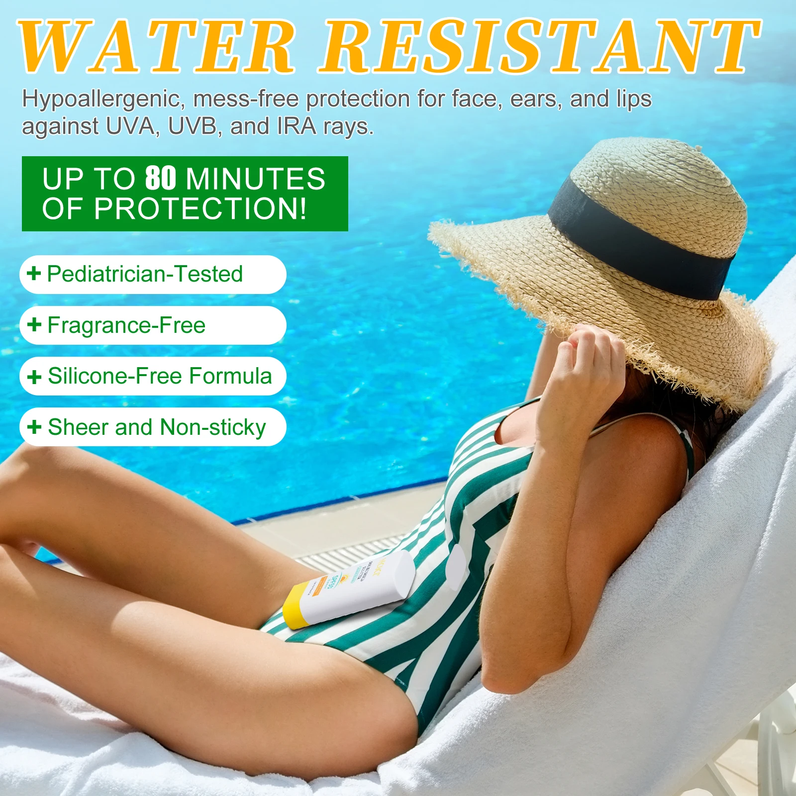 YECUCE Wholesale Natural Sunscreen Stick Mineral Blush Sunblock Uv Sun Protection Cream SPF 50 Sunscreen Stick For Face And Body