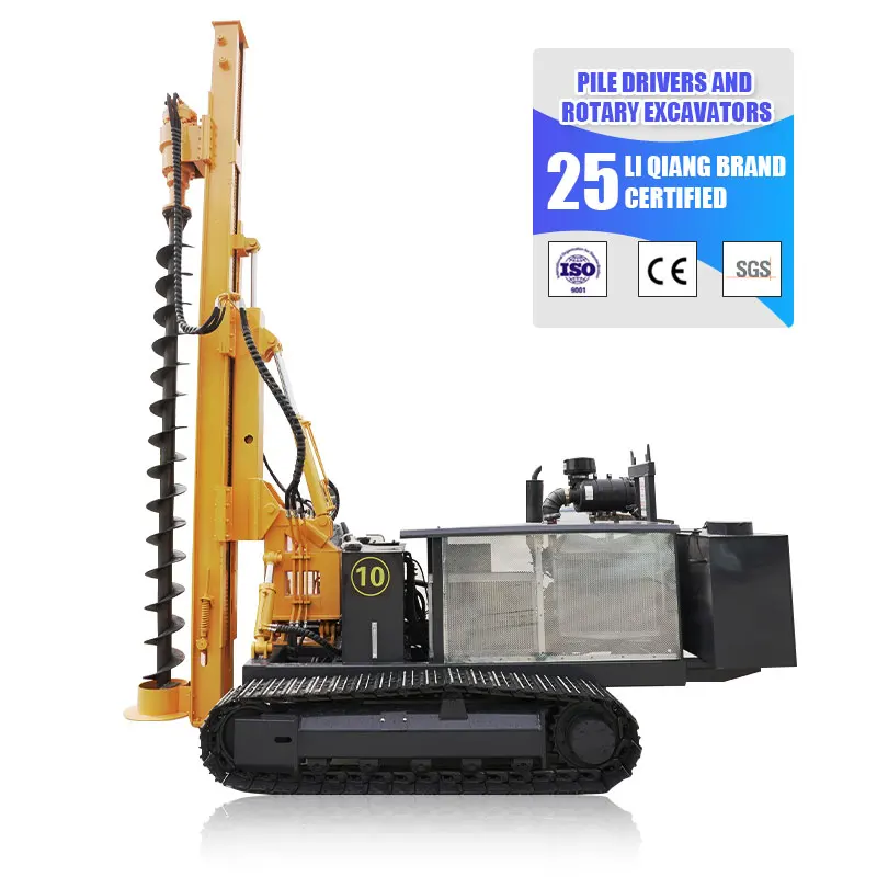 SDLQ Solar Photovoltaic Pile Driver Drilling Rig Boring Machines Piling Rotary Rock Machine Auger Bucket Screw Ground Water Pump