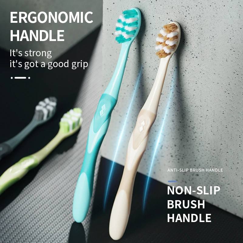 Hot Selling Medium Adult Toothbrush Dupont Nylon Bristle Dupont Nylon Bristle