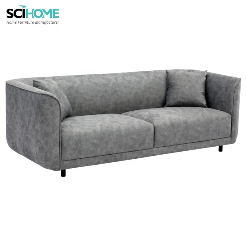 Italian Design Modern Curves Comfortable 3 Seater Sofa Set