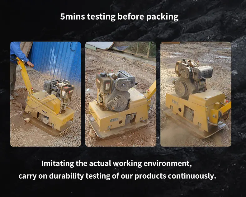 Hydraulic reversible vibrating plate compactor with infinitely variable forward and reverse speed  PME-CY350