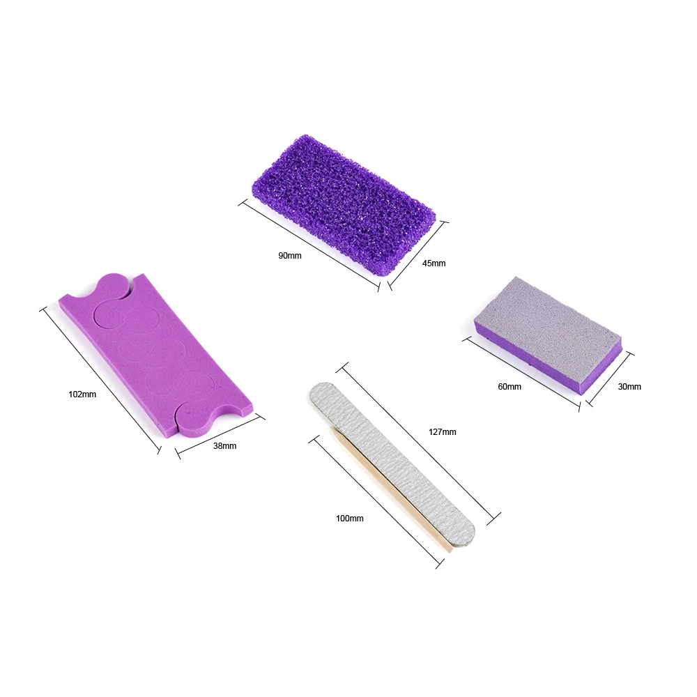 Быстрая доставка 200 комплектов/коробка 5 шт. одноразовый маникюрный набор для педикюра для салона