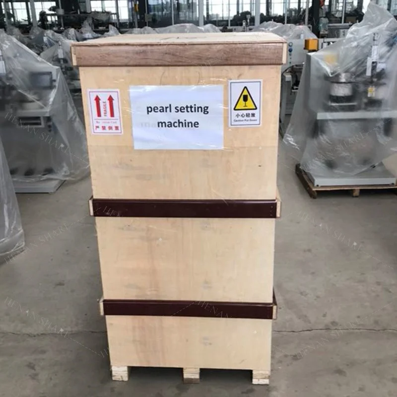 Automatic nail pearl attaching beads punching machine