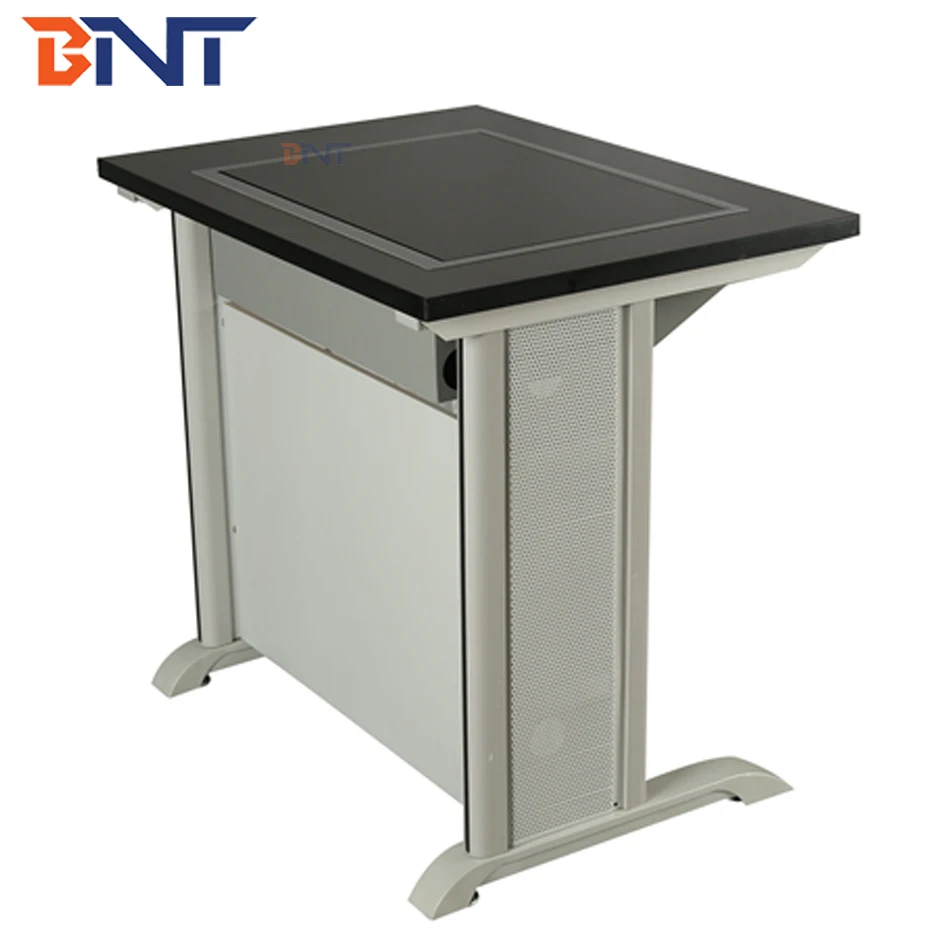 Hidden 19.5 inch lcd monitor school flip up turner computer desk