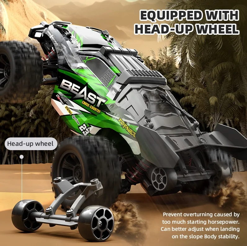 SG118 Max brushless car strong power 4wd high speed 70km/h climbing all terrain vehicle stepless speed 17g 3 wire steering gear
