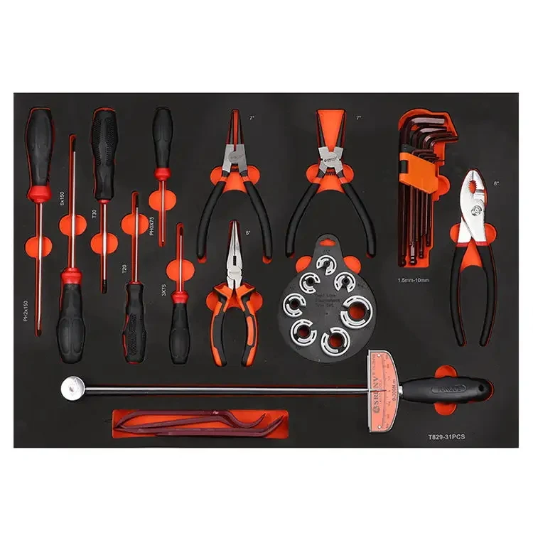 High Hardness Cap Oil Grid Triangle Four Corners Spark Plug Sleeve Brake Wheel Cylinder Auto Repair Tool Set Trolley Cabinet