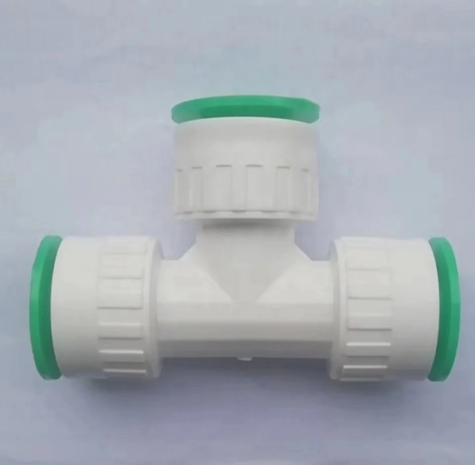 High quality customized 1/2' 3/4' 1'  ppr quick connector fitting for home garden system