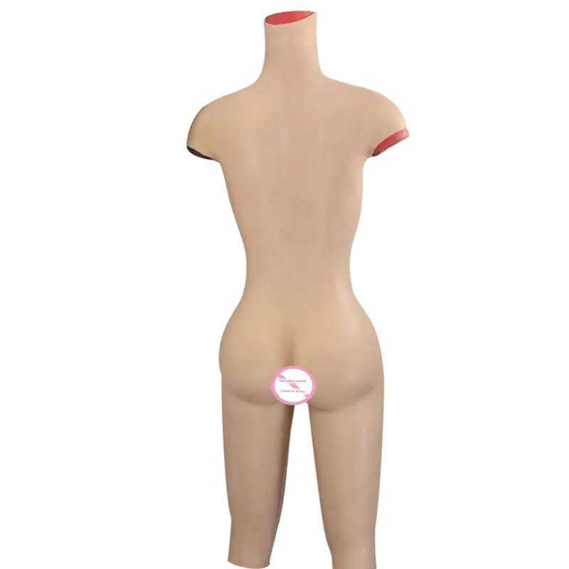 Factory Direct Sales Elastic Real Touch Shemale Sexy Role Fake Vagina Water Drop Type Knee-high Silicone Prosthesis Bodysuit