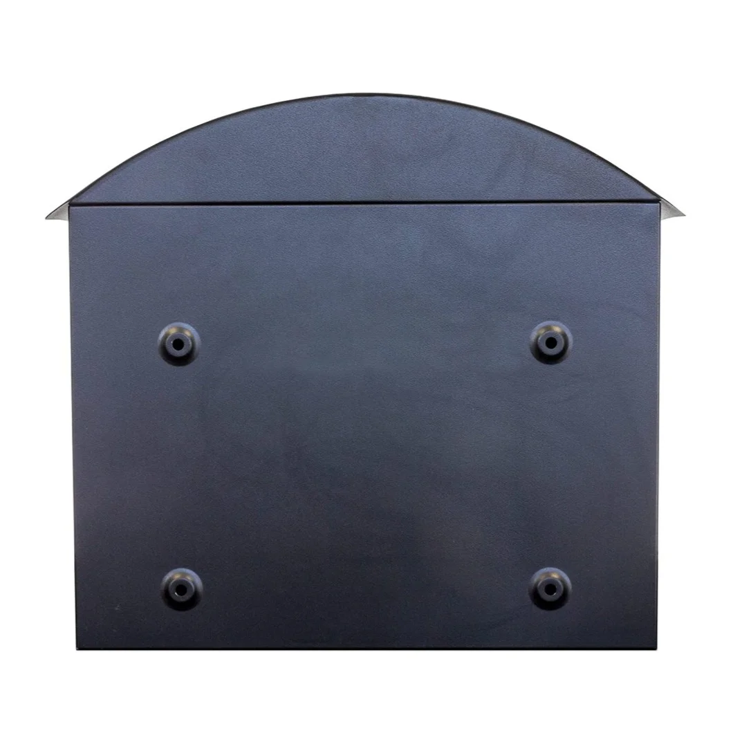 Cast Iron Euro Royal Mail Post Box Postal Boxes Black Wall Mounted British Mailbox Lockable Letter Enclosure