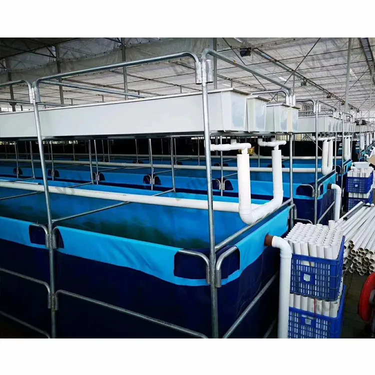Custom 610gsm Pvc Tarpaulin Fish Farming Pond Water Tank Kolam Terpal Bulat