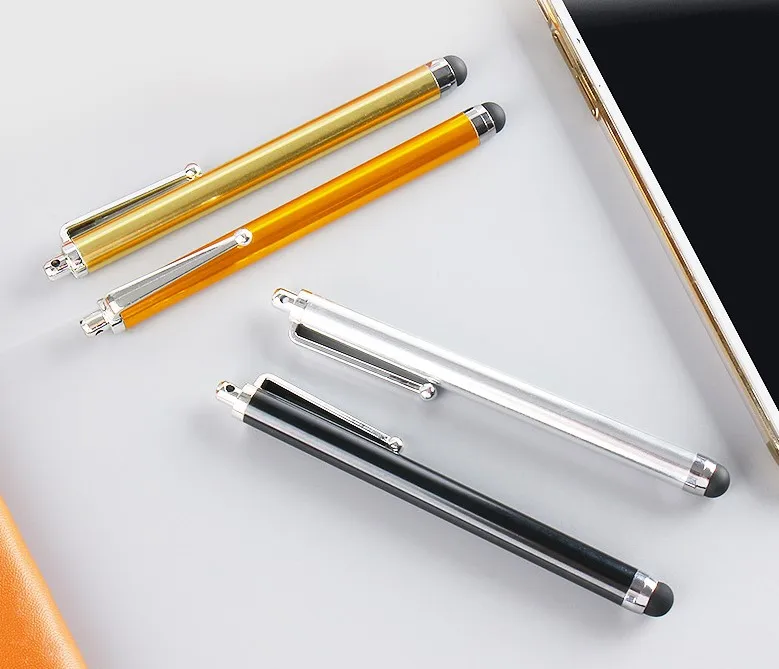 Очень дешевый мини-Стилус с резиновым наконечником для экрана смартфона, металлический стилус без запаса