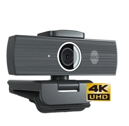8X Optical Zoom PC Web Camera USB PC 4K Webcam with Microphone and Speaker