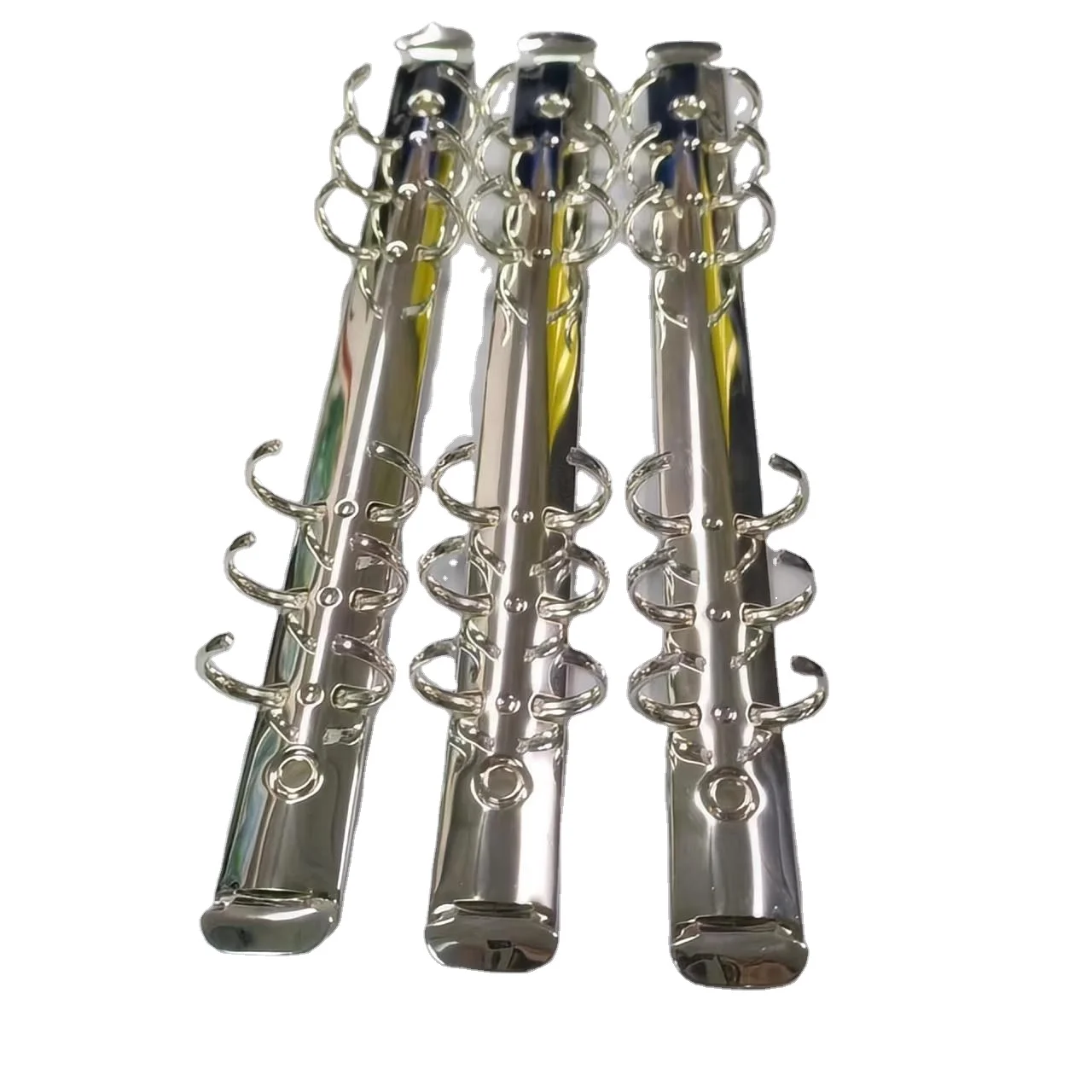 High quality beautiful 925 sterling silver plated A5 file buttonhole binder 6-ring O-type