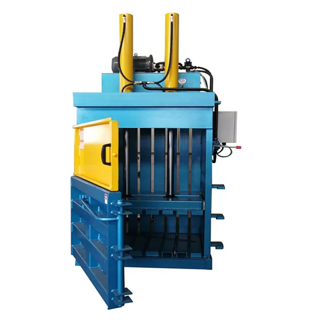 Electric Vertical Hydraulic Cotton Baler Textile Cloth Recycling Bailing Machine/Hydraulic Waste Bale Press Machine