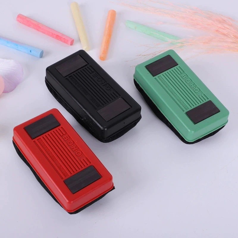 Hot sale middle size magnetic whiteboard eraser recycle material board eraser for school and office