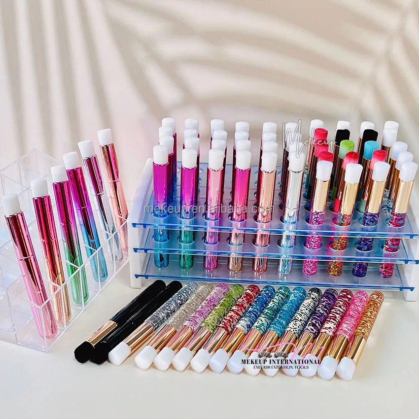 Oem Blackhead Nose Washing Cleaning Makeup Brush Lashes White Eyelash Extension Cleansing Brushes