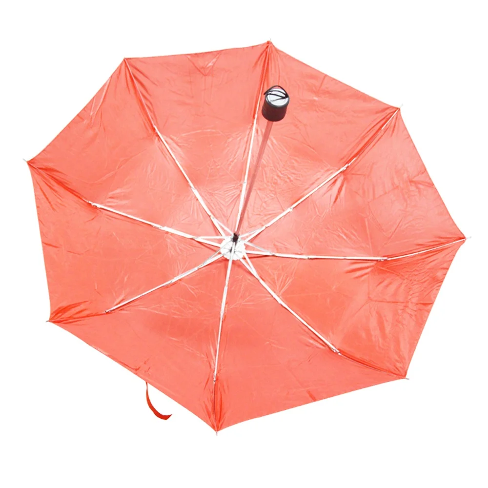 
top quality red waterproof advertising beach 3 folding umbrella with case 
