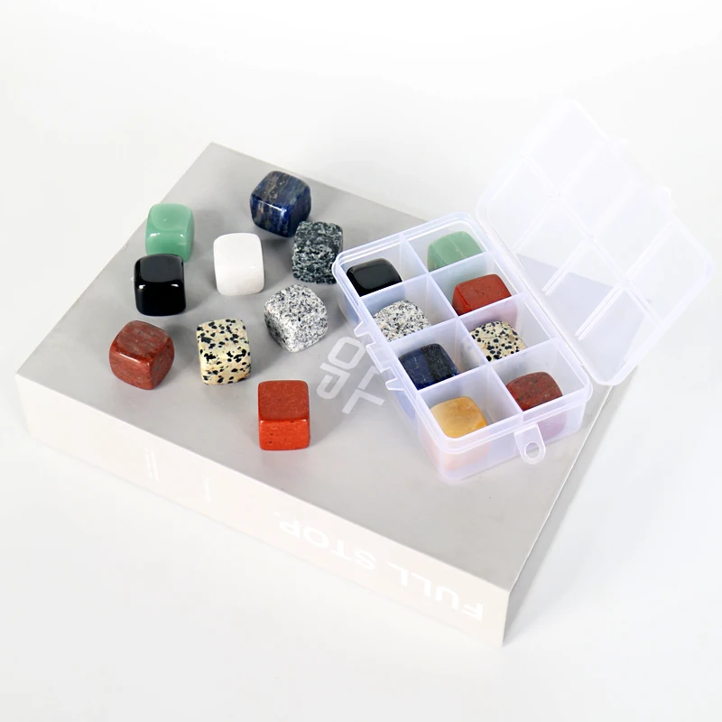 Hot Sale Natural Gemstones Tumble Stone Healing Stones Wine Stone Crystal Ice Cube For Sale