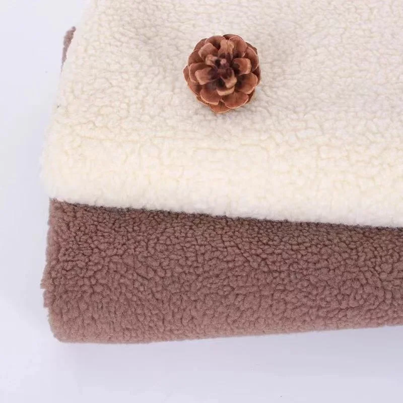 Wholesale high quality sherpa fleece fabric different color in stock