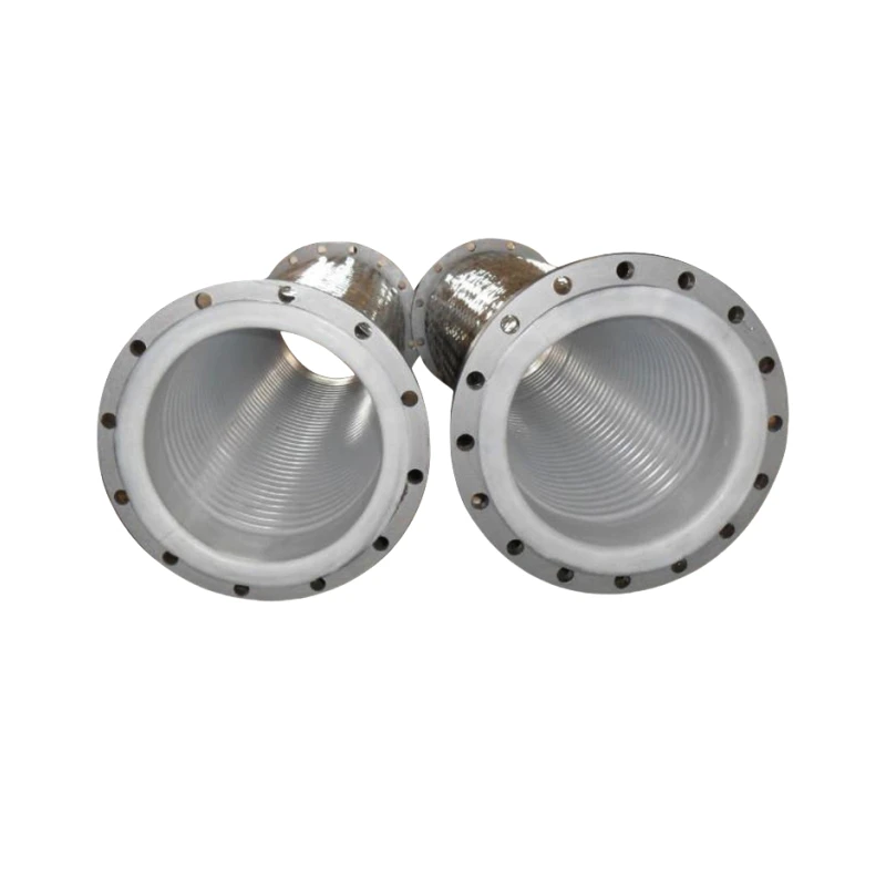 304/316 Stainless Steel Flexible Braided Metal Weld Hose With Round Flange Connection Oem Customizable