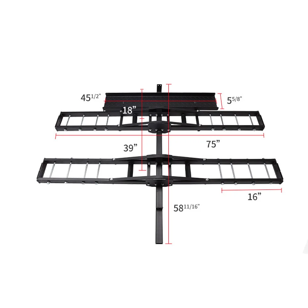 Fast Drop Shipping Car Cloth 2 Motorcycle Racks Firmly Rear Trailer Bar Universal Luggage Rack Carrier