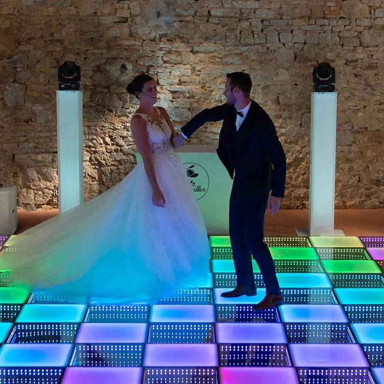 outside magic 3d illuminated glass flower dance floor led carpet