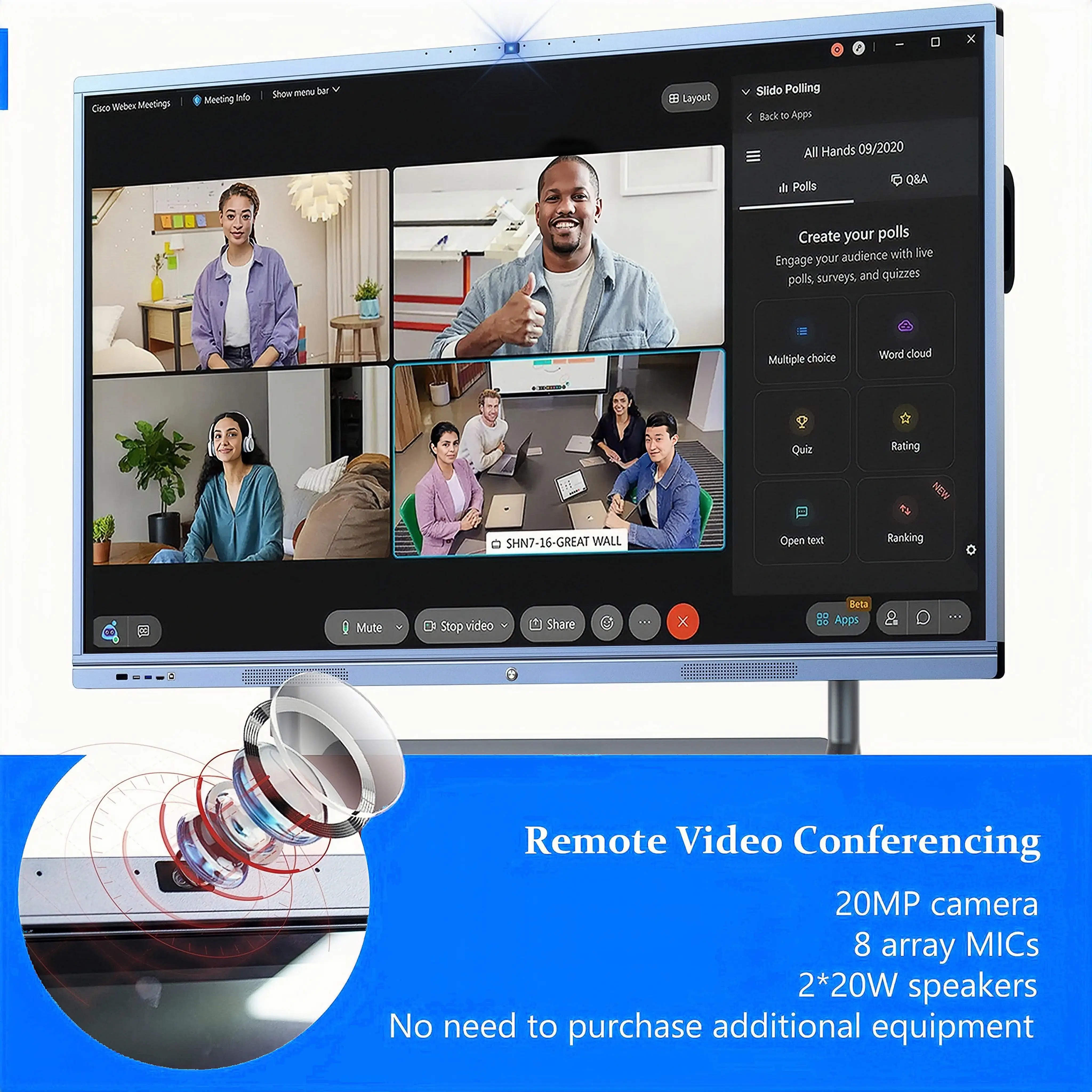 55 65 75 86 98 inch touch lcd monitor smart board big lcd advertising display touch screen digital board interactive whiteboard