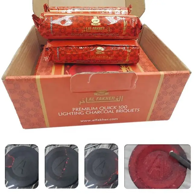 Customized colorful coal electric shisha eucalyptus hookah charcoal