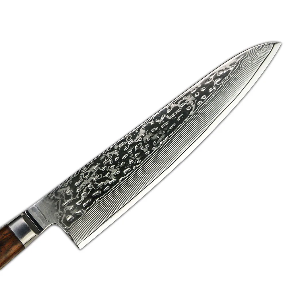 Damascus Kitchen Knives Set 67 Layers VG10 Japanese Damascus Steel Chef Knife with Premium RoseWood