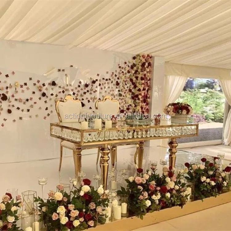 gold metal event wedding chairs for bride reception decoration party and concert