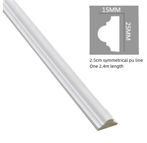 Decorative batten Custom waterproof  Ceiling decoration line  PU cornice PU decorative lines