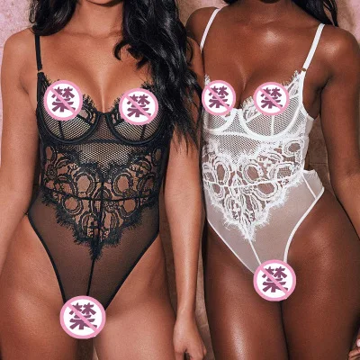 Hot Sales Bodysuits Erotic Adult Sleepwear Nightwear Mature Women xxl Sexy White Lingerie Pics