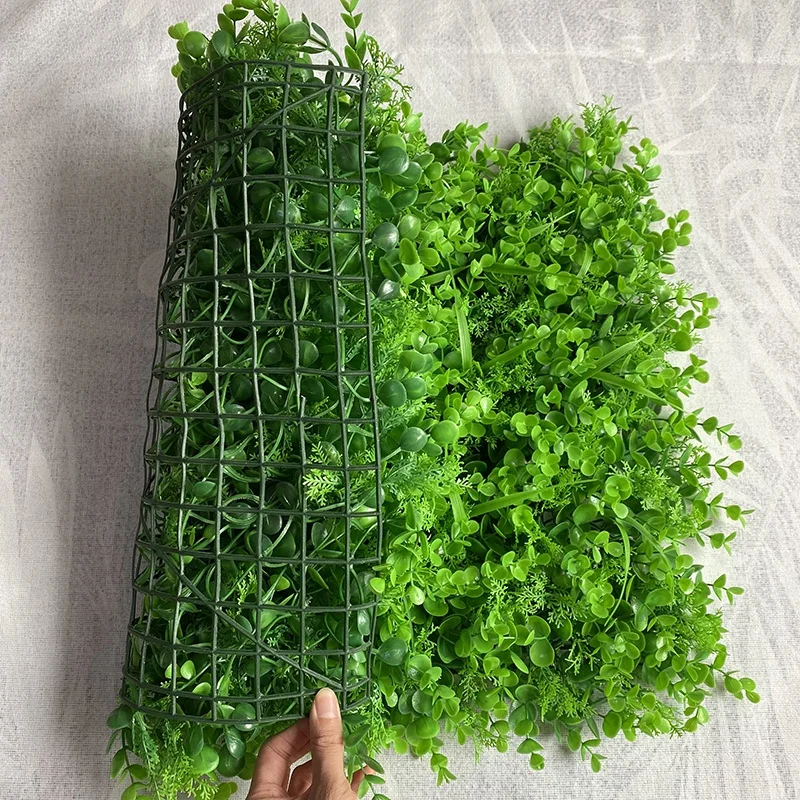 Комнатные и Уличные декоративные настенные панели из искусственной вертикальной 3D эвкалиптовой травы для сада